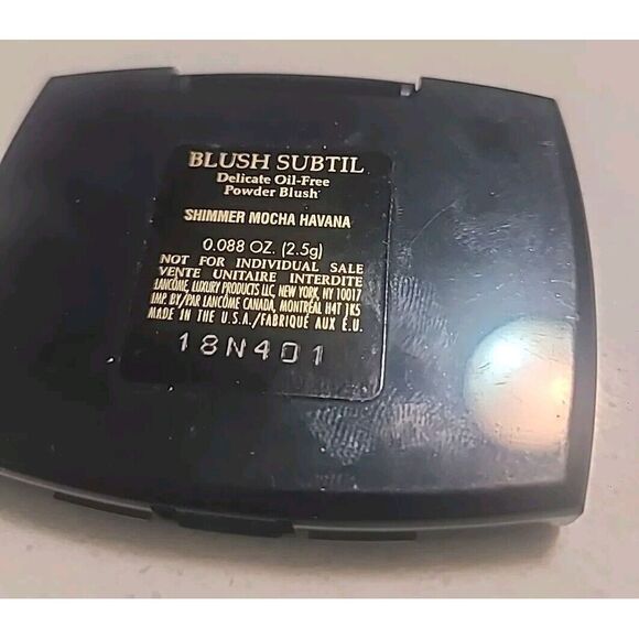 Lancome Blush Subtil Powder Blush SHIMMER Mocha Havana Travel Size 0.088 Oz NWOB - Picture 2 of 4